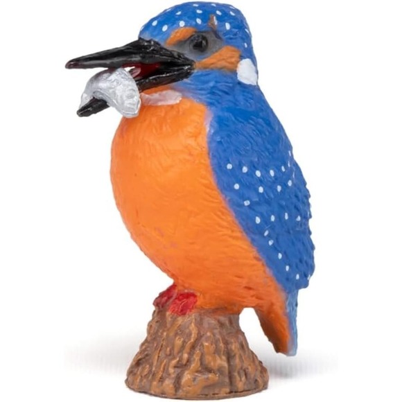 Common Kingfisher Figurine - Hand Painted Wild Bird Toy Action Figure - New Papo - Picture 5 of 7